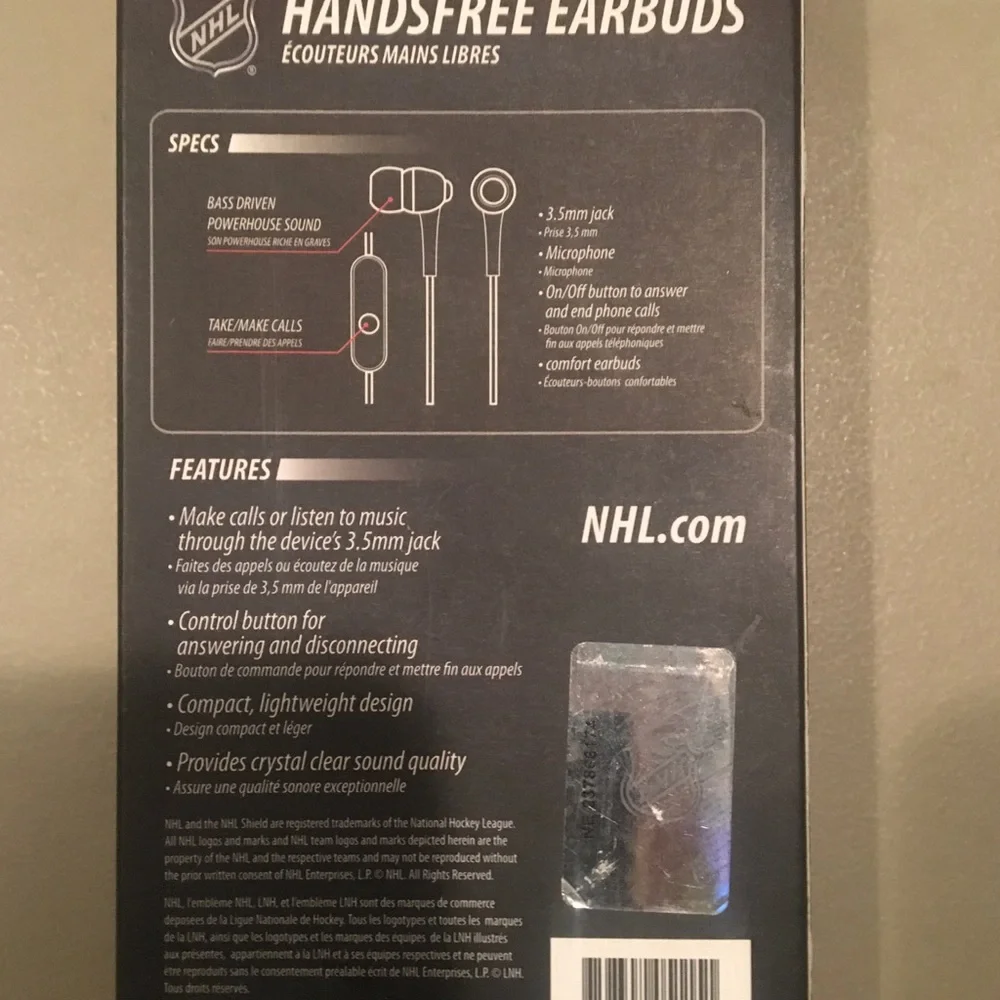NHL Flyers Hands Free Ear Buds